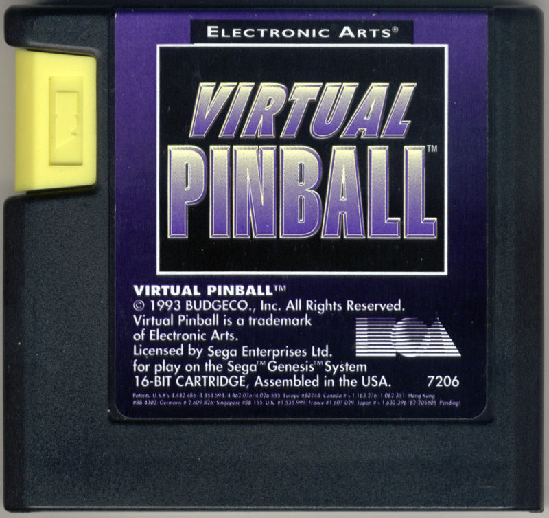 Virtual Pinball Sega Genesis